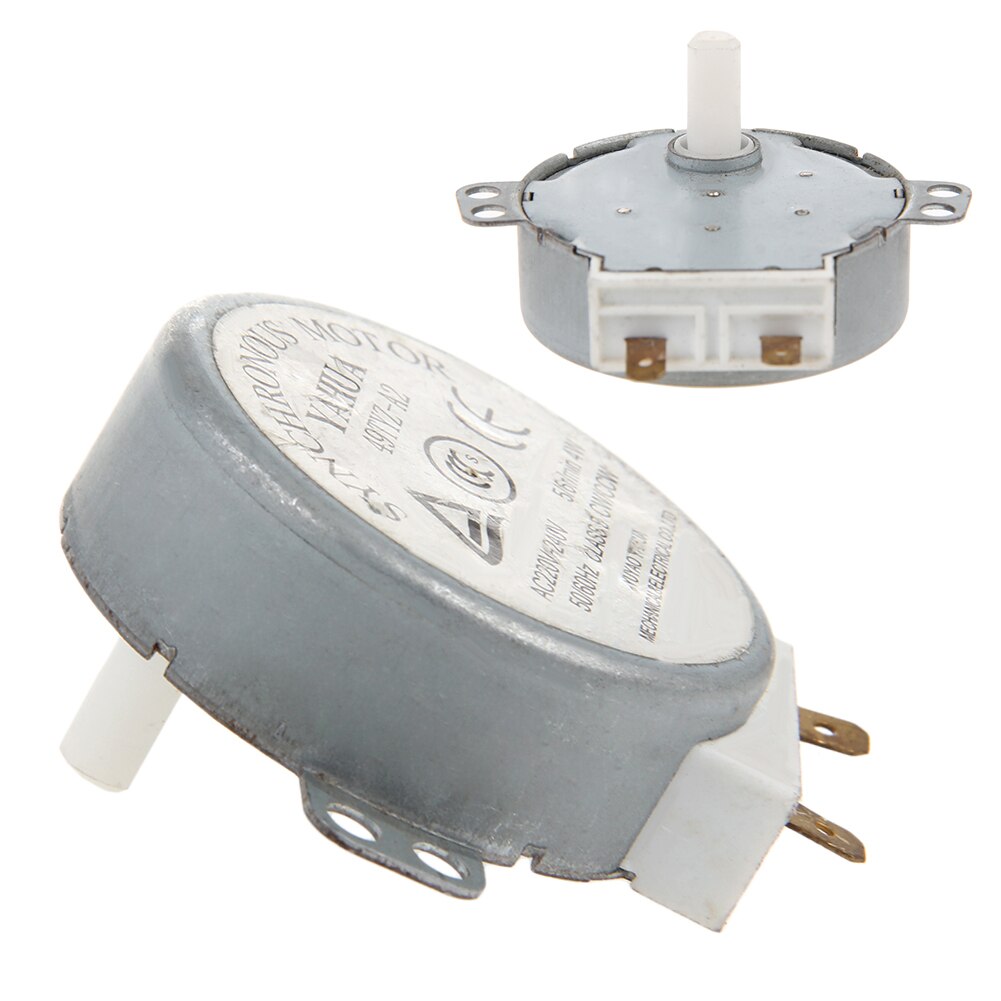 1Pc x Microwave Motor CW/CCW 4 W 5/6 RPM AC 220-240V Rotary Table Synchronous 49TYZ-A2