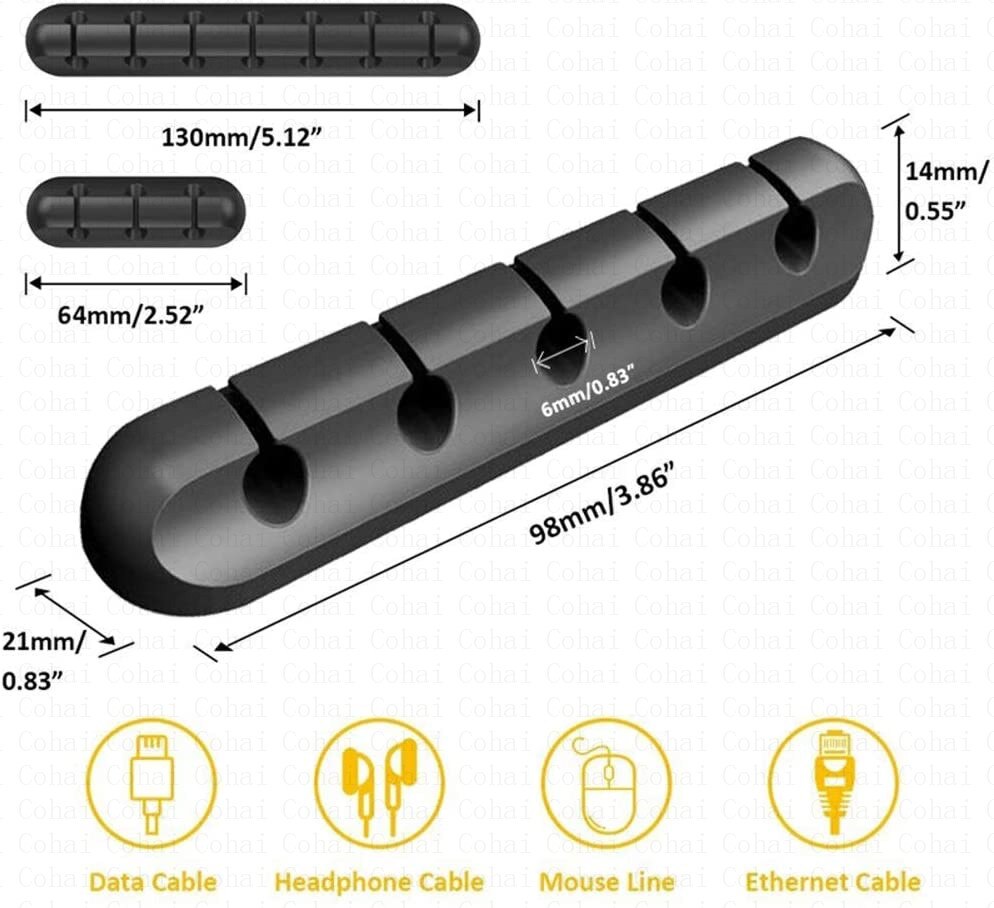 Convient pour enrouleur de câble USB Flexible organisateur de câbles de  données support de fil souris clavier protection de câbles d'écouteurs