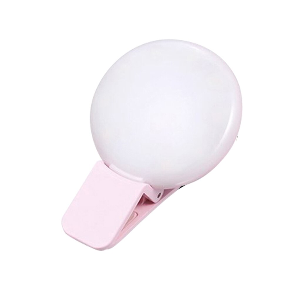 Telefoon Led Vullen Lichten Verstelbare Selfie Licht Draagbare Live Verstelbare Draagbare Live Lamp Selfie Ring Licht: Roze