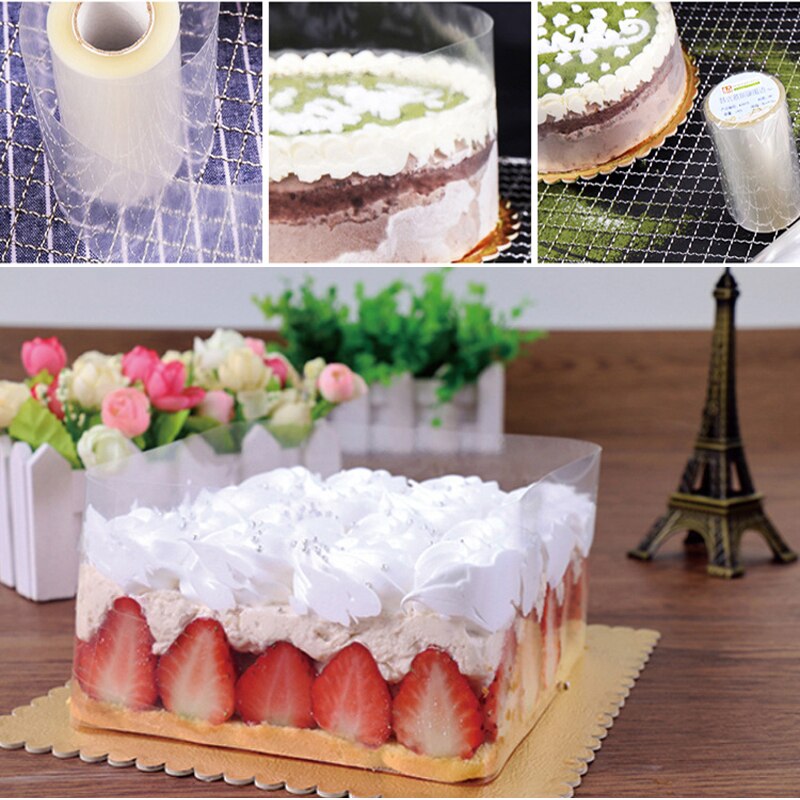 Voor Bakken Cake Kraag Roll Verpakking Clear Mousse Omliggende Rand Wikkelen Tape DIY Cake Decorating Gereedschap Keuken Accessoires