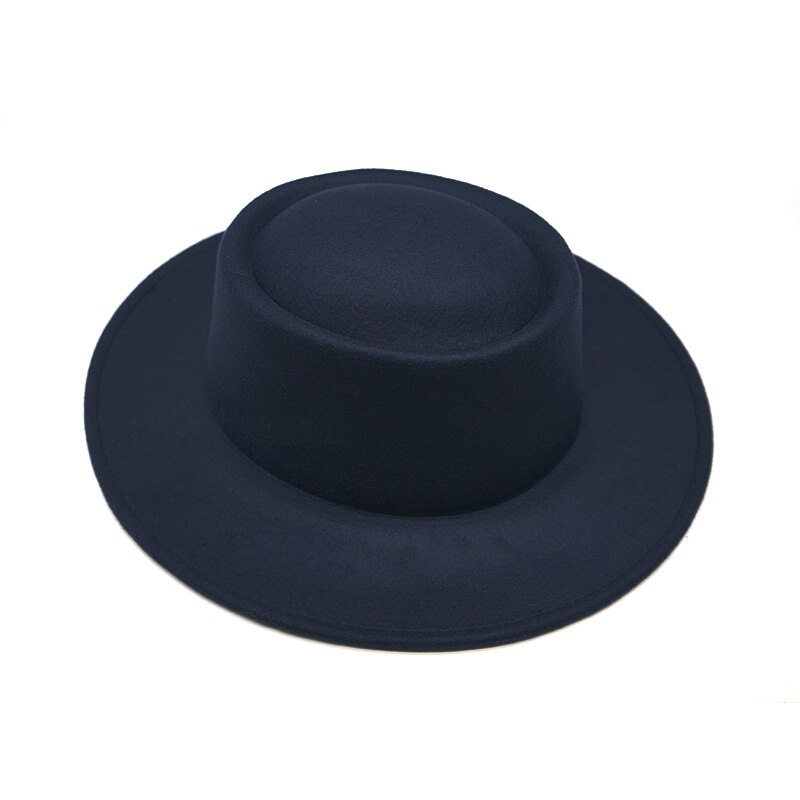Winter Autumn Women Men Ladies Fedoras Top Jazz Hat Big side hats European American Round Caps Bowler Hats Feminino Gorra: 6
