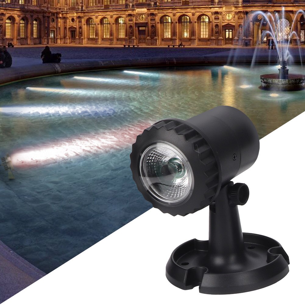 RGB 3 Solar LED Underwater Light Pond Light Landscape Spotlight Waterproof Underwater Projector Light For Pond Garden Lawn