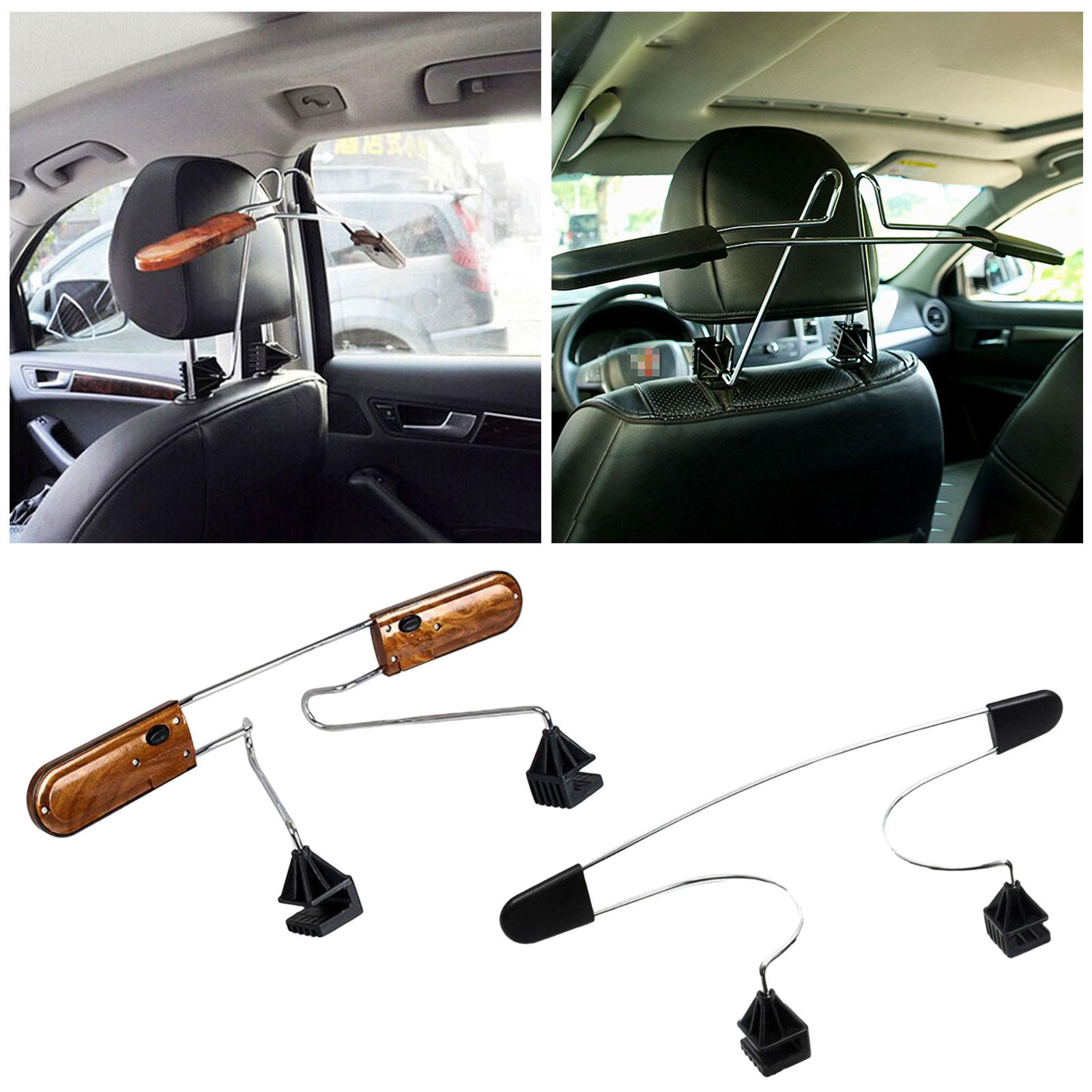 Autokleerhanger voor Audi A5, Verstelbare Autostoel kapstokhanger Multifunctionele pak intrekbare Hanger Hoofdsteun Achterbank kleerhanger, B 2Pcs