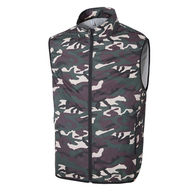 Chaleco de refrigeración para aire acondicionado de verano, chaqueta fresca con 2 ventiladores alimentados por USB, chaleco de protección solar para exteriores, chalecos de refrigeración con ventilador de verano: XL