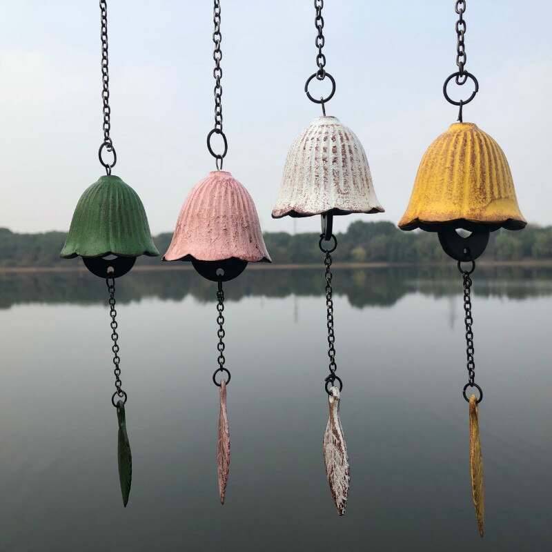 Carillon Éolien Japonais En Fer Forgé - Décoration Jardin Apaisante à Suspendre