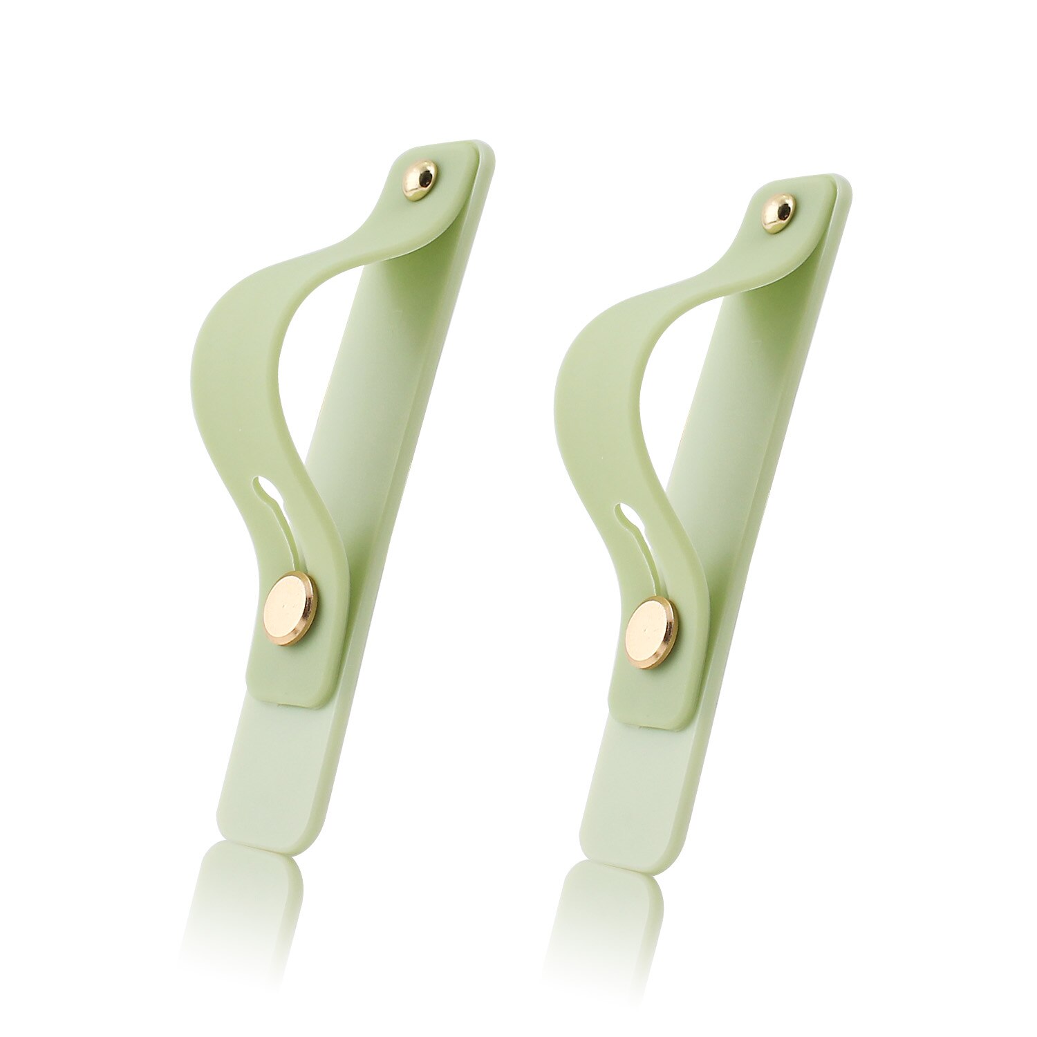 Uniwersalny uchwyt na nadgarstek do telefonu iPhone uchwyt na palec stojak na telefon komórkowy do samsung xiaomi Push back sticked uchwyt gniazda: 2pcs matcha green