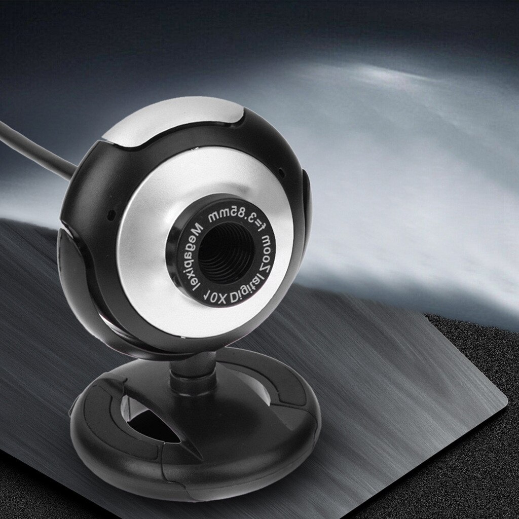 USB Webcam Camera with Mic Night Vision Web Cam For PC Laptop Class 360 Degree Webcam Camera Office Tool 4.22