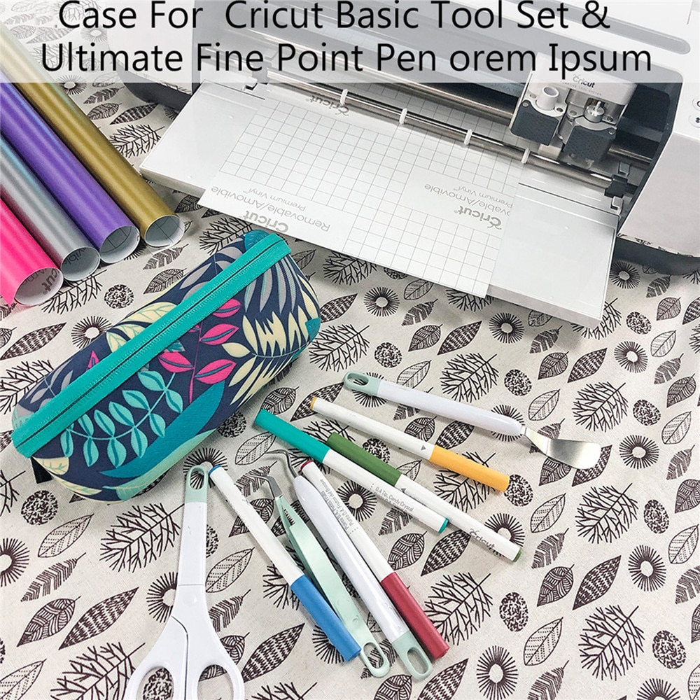 Draagbare Gereedschap Pennen Opbergtas Voor Cricut Basic Tool Set & Ultimate Fine Point Pen Beschermhoes Dubbele Rits Draagtas tas