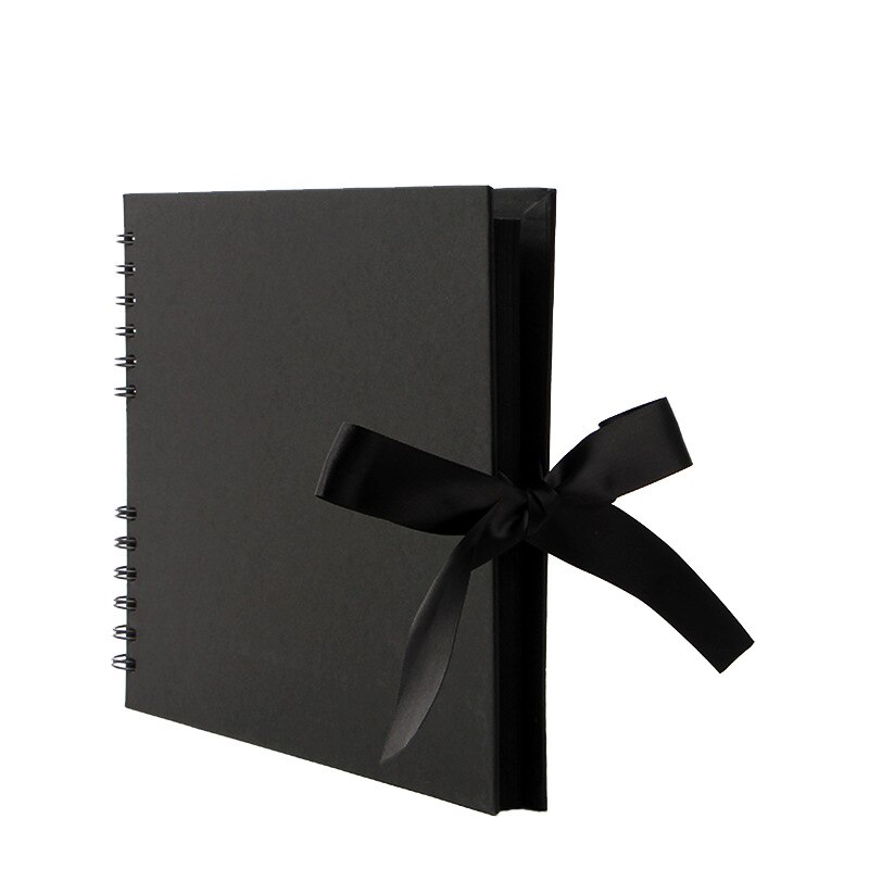 40 binnenvellen fotoalbum plakboek voor knutselpapier diy scrapbooking trouwfotoalbum jubileum voor geliefde bruiloft: Zwart