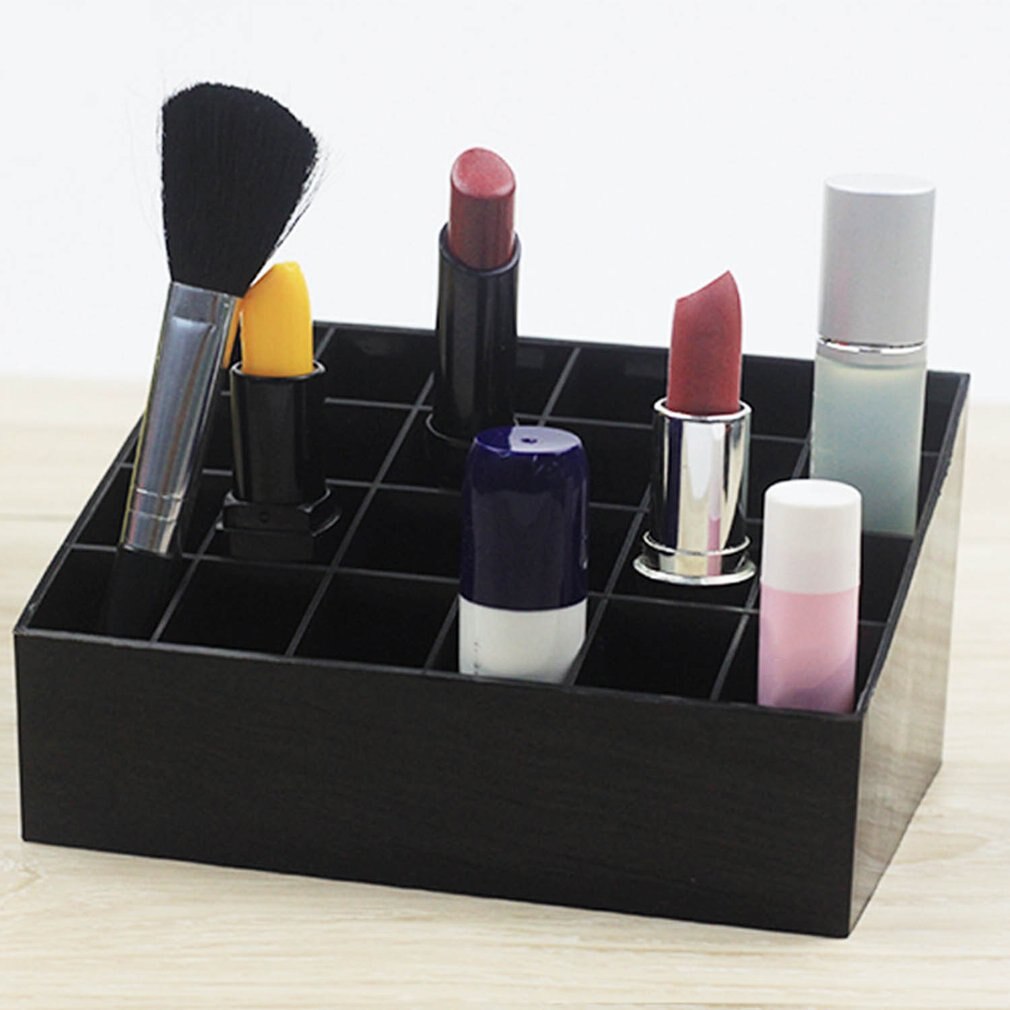 24 Grid Lipstick Houder Plastic Cosmetische Organisator Lipsticks Display Rack Draagbare Make Storage Box