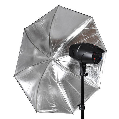 33in 84cm Black & Sliver Lightweight Studio Photography Flim Flash Translucent Reflector Lambency Umbrella Nylon&Aluminum Shaft