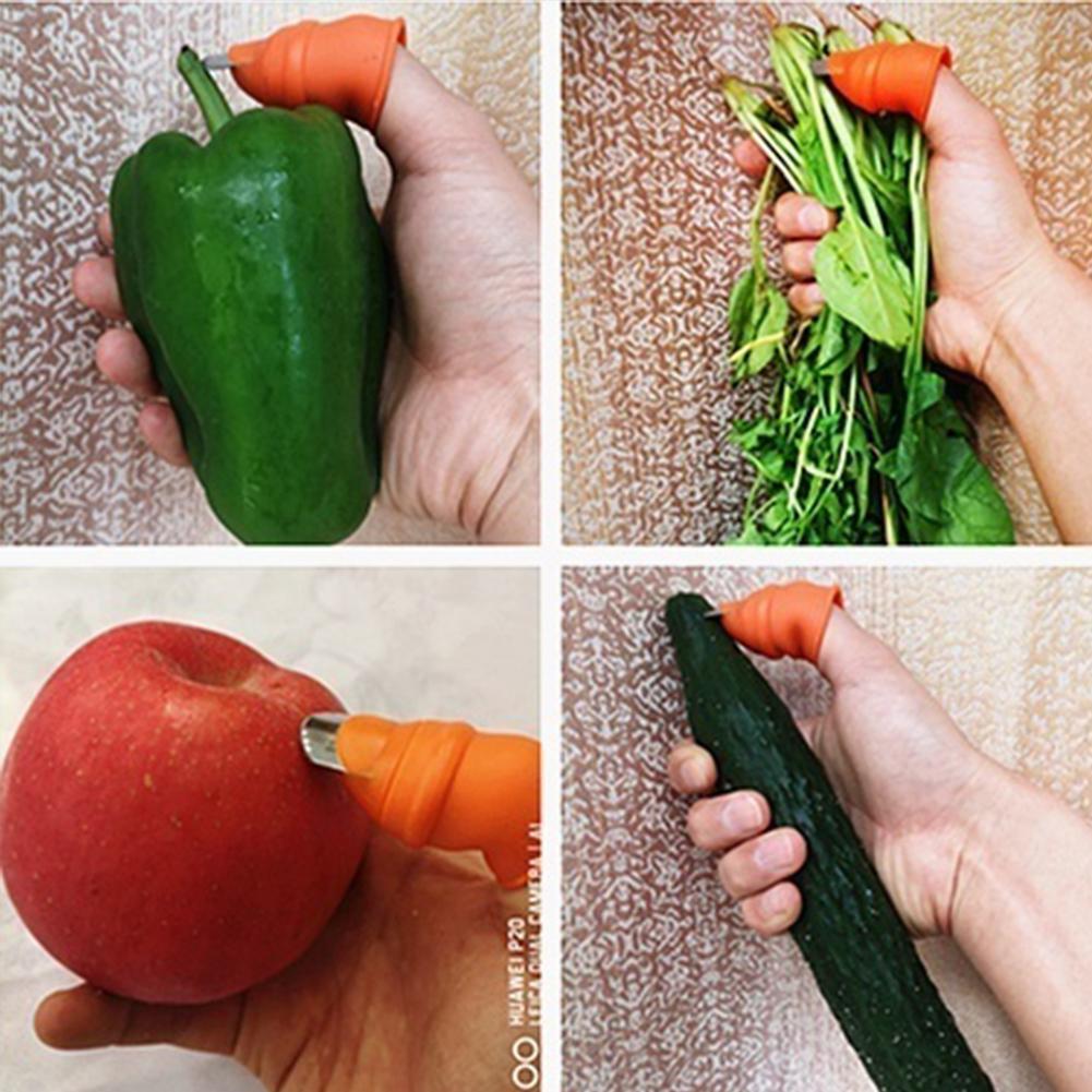 1Pc Plucking Device Thumb Knife For Cutting Vegetables Finger Selling Knife Agricultural P6L4