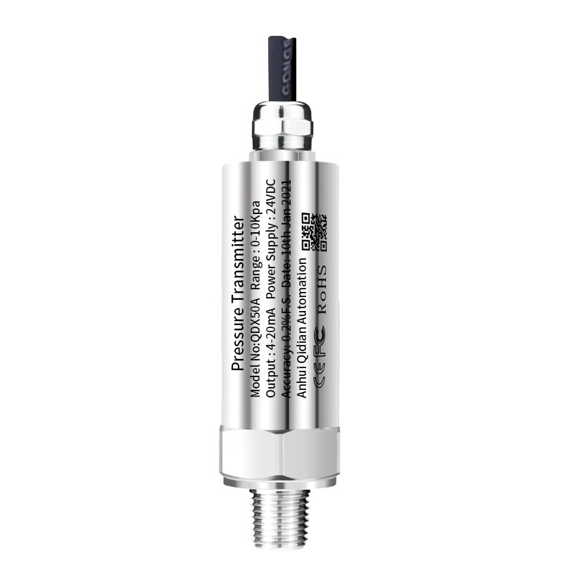 waterproof pressure transmitter 0-10v oil water supply pressure sensor with 5m cable