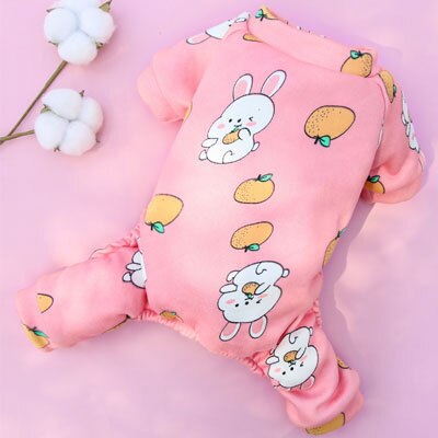Pink Blue Cat Pajamas Dog Clothes Hoodie Jumpsuit Tracksuit Embroidery Dog Pyjamas Overalls For Small Dogs Chihuahua Yorkie 2XL: pink / XL