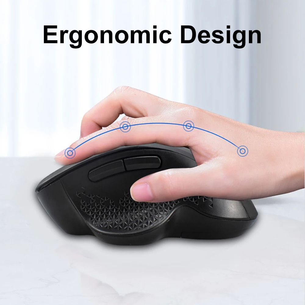 Dual-Mode 2.4G Wireless Mouse Bluetooth 5.2 Mouse Rechargeable Mouse Game Mouse 1600DPI For Laptop Tablet Computer Windows MacOS