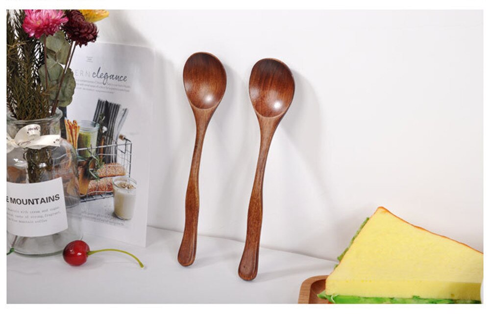 Wooden Spoon Bamboo Kitchen Utensil For Cooking Tools Soup-Teaspoon Tableware utensilios de cocina Utensilio de Cozinha