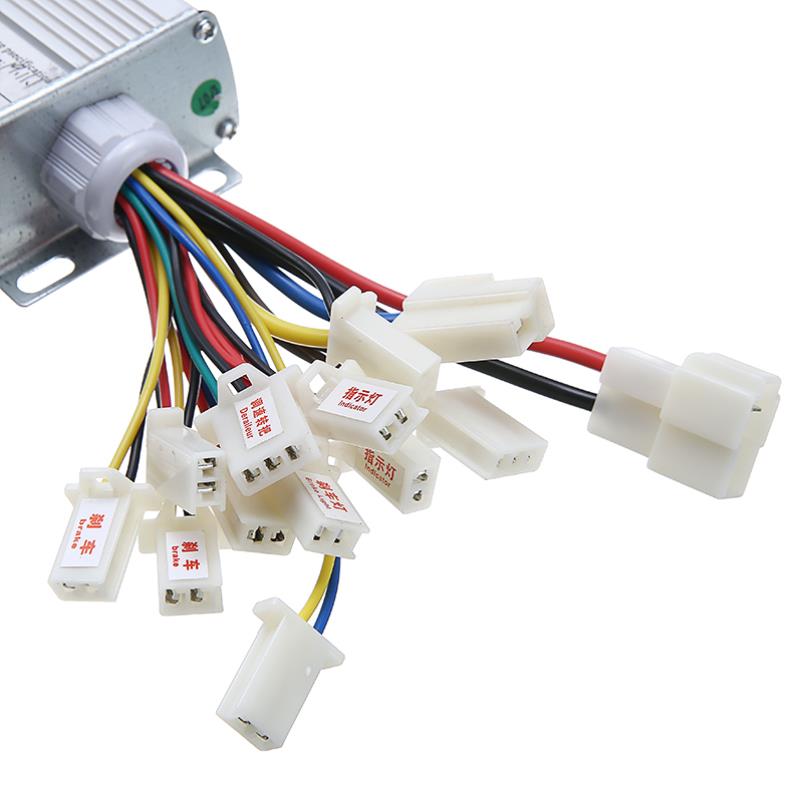 Dc 36v 1000w borstad regulator hastighet dc motor controller scooter cykel e-cykel elmotor tillbehör
