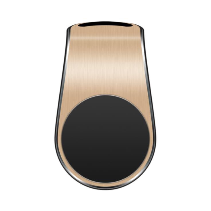 Auto telefoonhouder clip magnetische auto ventilatierooster montage magneetbeugel universele ondersteuning voor mobiele telefoon gps auto houder: Goud