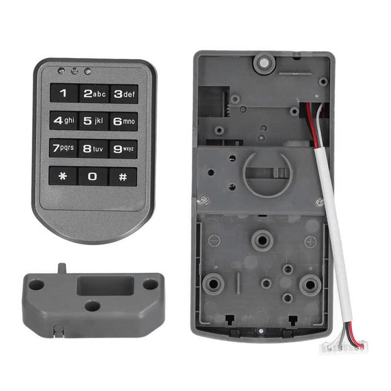 Electronic Cabinet Lock Smart Safe Durable Digital Number Keypad Door Locker for File Cabinet Home Office Library Door