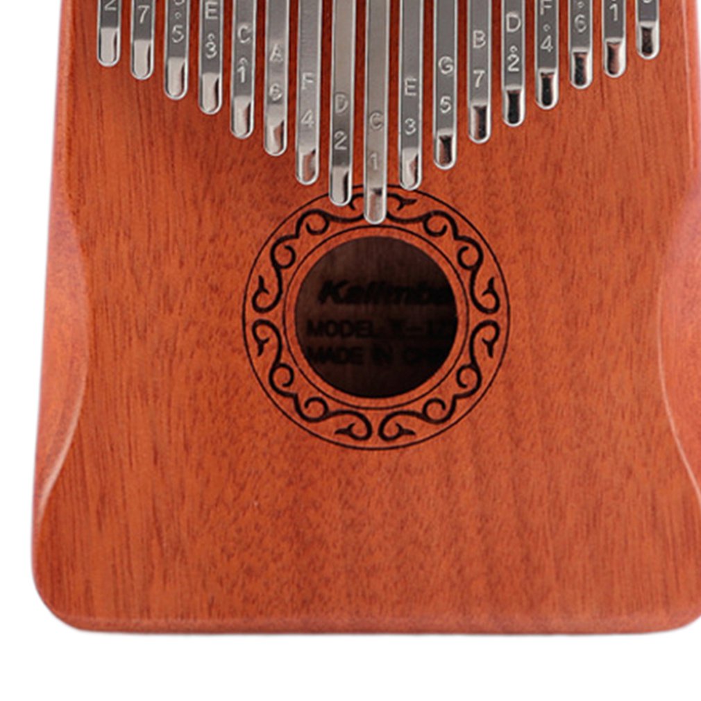 17 Keys Kalimba Thumb Piano Wood Mahogany Mbira Body Musical Instruments With Learning Book Kalimba Piano Best