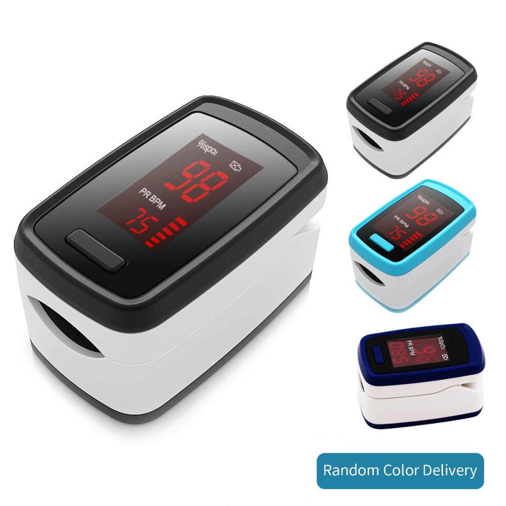 Portable Blood Oxygen Monitor Finger Pulse Oximeter Oxygen Saturation Monitor Fast within 24hours (without Battery): Color random