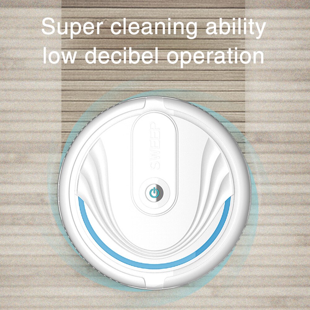 2 In 1 Intelligent Robot Plastic Universal Energy Saving Easy Operation Auto-induction Floor Sweeping Cleaning Vacuum Cleaner