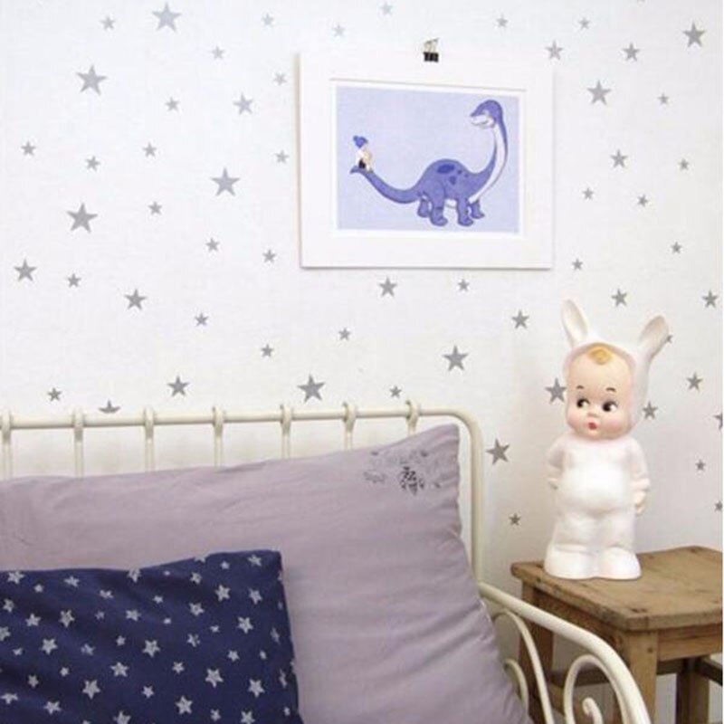 110 stuks/set cartoon sterren muursticker voor kinderkamers woondecoratie kleine ster muurstickers babykamer doe-het-zelf muurschildering poster