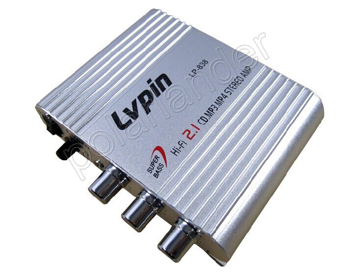 super bass Hi-Fi 2.1 20WX3 CD MP3 MP4 Stereo power Mini Computer Car Amplifier Subwoofer Out Amplifier LP-838