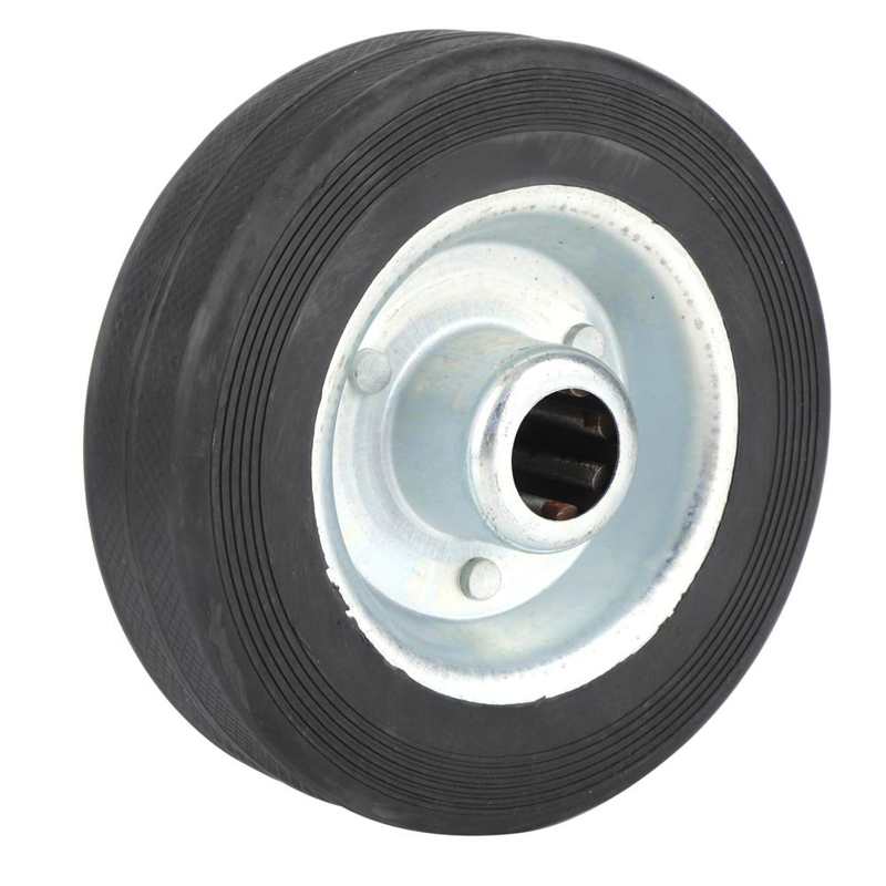 2pcs Rubber Wheel Replacement with Iron Hub Quiet for Gasoline Diesel Generator