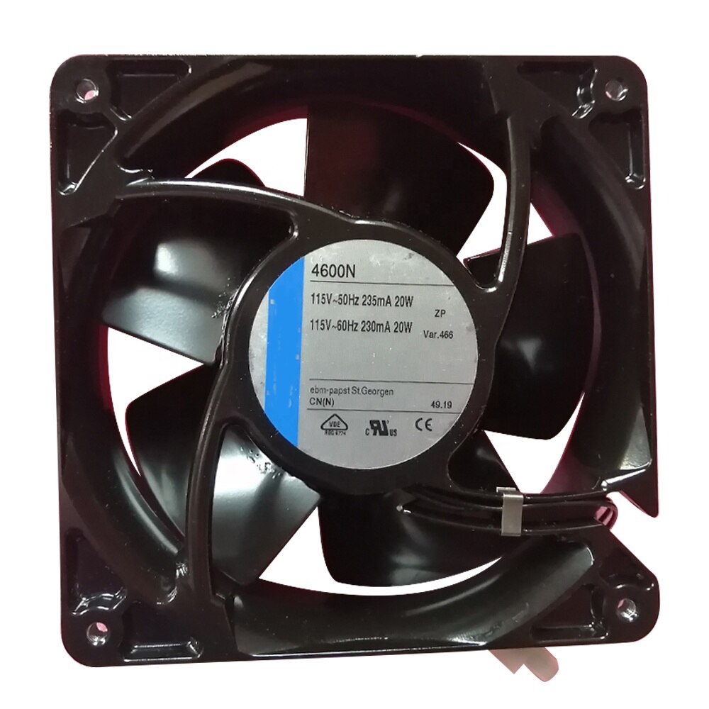 Ventilateur axial 4600N-466, allemagne, ebm-papst, 120x210x38mm, entièrement en métal, résistant aux hautes températures