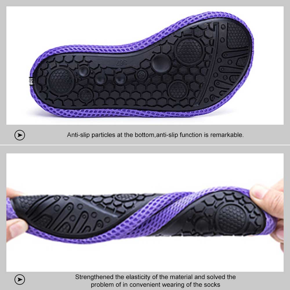 1 Pair Water Shoes Non-Slip Aqua Socks Quick-Dry Outdoor Sports Lightweight Swim Shoes for Men Women Beach Swim Surf