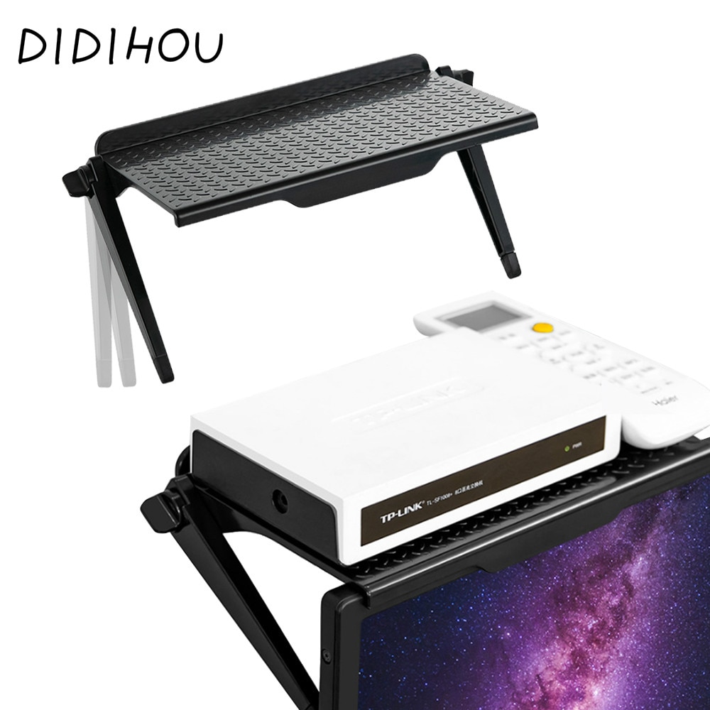 1/2PCS Adjustable Screen Top Shelf Display Shelf Computer Monitor Riser Desktop Stand TV Rack Storage Desk