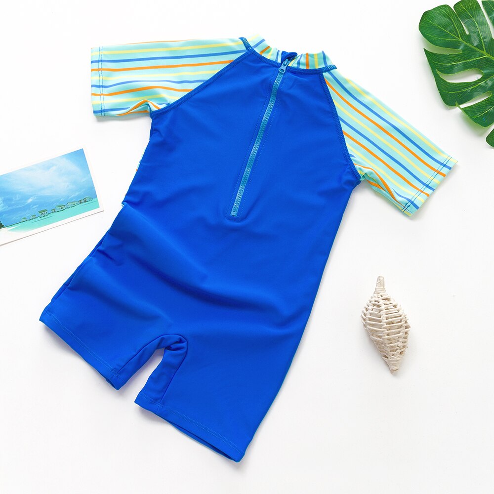 Boys Swimsuit One Piece Little Boys' One-Piece Swimwear For Children Swimsuit UPF 50+ Kids Boys Sports Bathing Suits