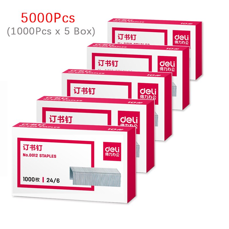 Rotante no.12 metallo creativo mini cucitrice meccanica Shool articoli di cancelleria articoli per ufficio graffette accessori per ufficio attrezzature per ufficio a casa: 5 scatola Staples