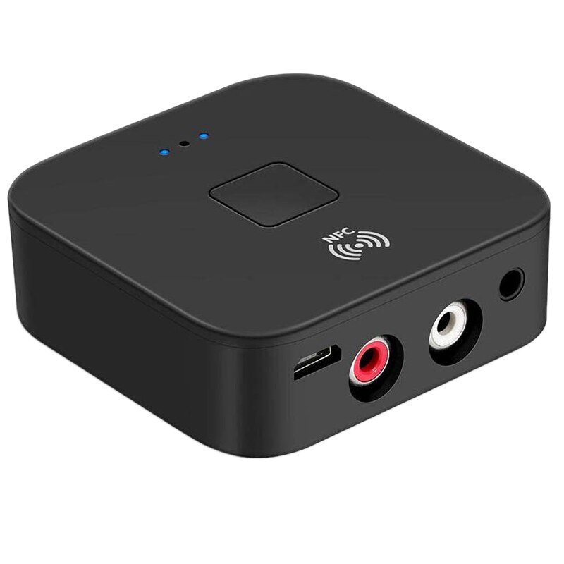 Receptor bluetooth 5.0 aptx ll 3.5mm, aux, rca jack, adaptador sem fio, liga/desliga automático com microfone bluetooth 5.0 4.2