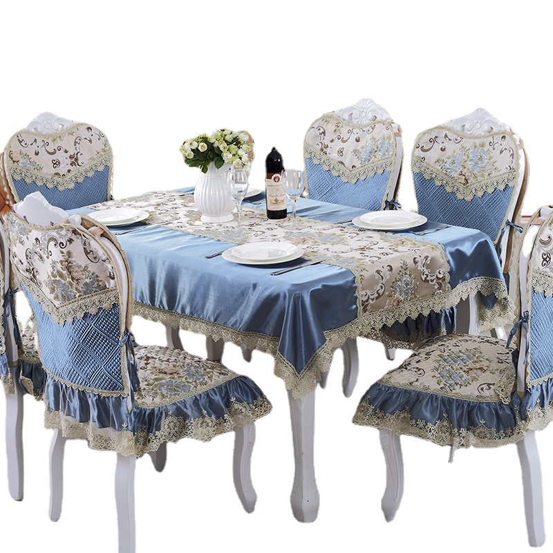 European Style Universal Table Cloth Chair Cover Pastoral Lace Rectangular Tea TableCloth Home Wedding High-grade Decoration