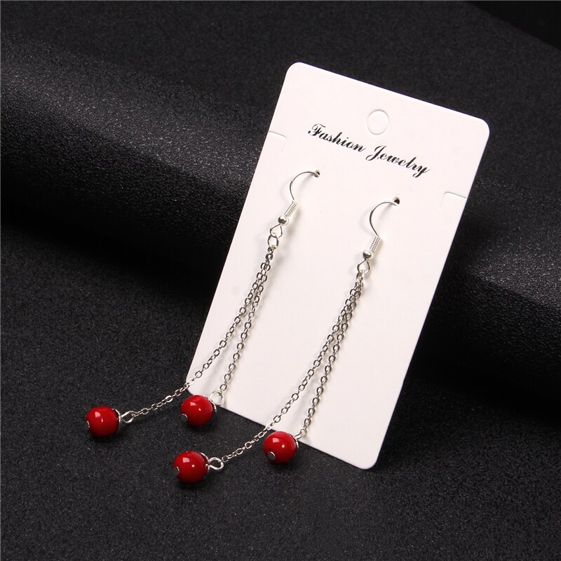 Simples brincos longos para mulher natiral pedra brincos de gota statemwnt borla eardrop balançar fahion jóias femininas brincos presentes