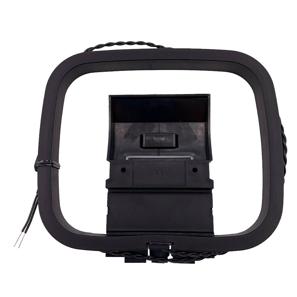 AM Loop Antenna HIFI Stereo Receiver 2 Pin Universal FM PVC Office Rustproof TV For Radio Anti Corrosion Stable Home Theater
