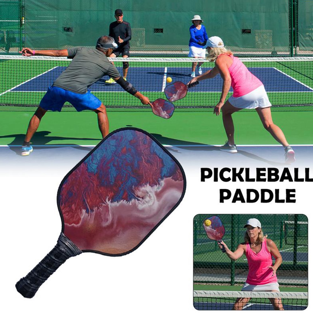 Fiberglass Colorful Beat Racquet Honeycomb Sports Cushioned Handheld Comfortable Grip Pickleball Paddle Play Accessories Outdoor