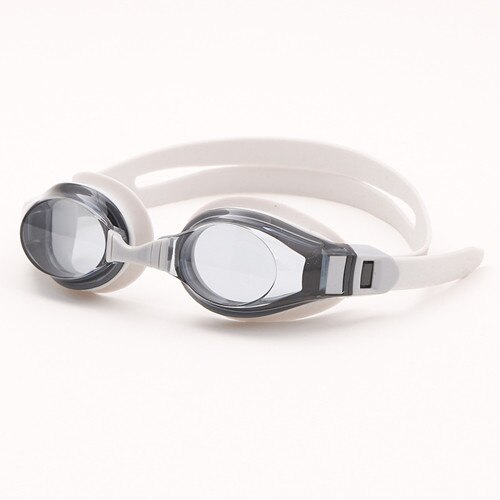 Optische Zwembril Recept Anti-Fog Uv Bijziendheid Zwemmen Bril Waterdichte Siliconen Adult Swim Eyewear: Silver