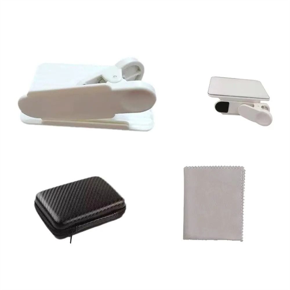 Horizontale verticale smartphonecamera spiegelreflectie opname spiegel van de hemel mobiele telefoon reflectie clip telefoonopname: Zilver