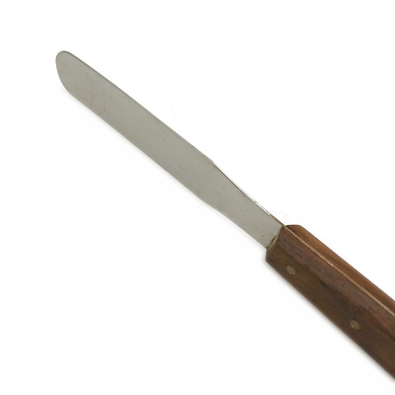 Espátula de yeso para laboratorio Dental, herramienta quirúrgica con mango de madera, alginato y mezcla de Metal