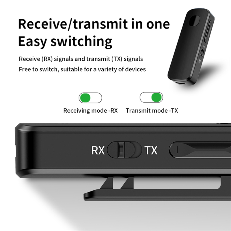 Trasmettitore/ricevitore audio wireless forw-bluetooth 5.4 con 3.5mm adattatori bluetooth ausiliari per auto, telefoni, tablet e laptop.