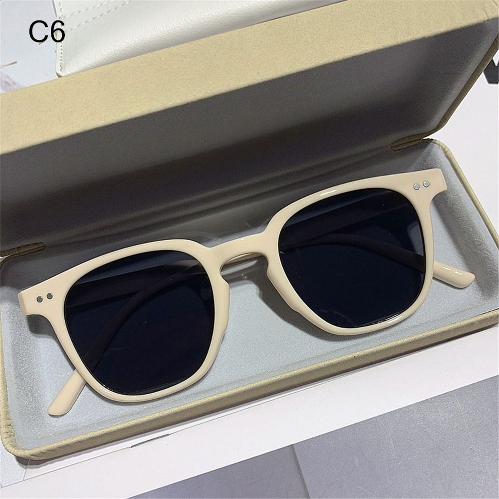 Gafas de sol Vintage para hombre y mujer, lentes de playa con gradiente de océano transparente, Retro, accesorio de verano: Naranja