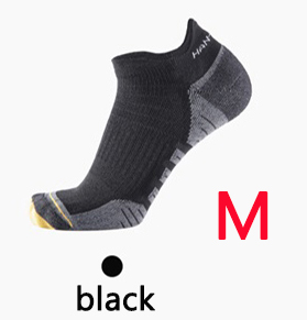 3 pares Xiaomi calcetines deportivos acolchados ligeros de secado rápido transpirables para hombre y mujer calcetines de barco Primavera Verano otoño calcetines cortos de tobillo: M Black Short