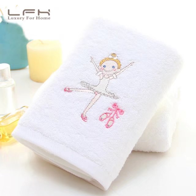 LFH vijf-sterren hotel wit ballet meisje katoenen handdoek zachte verdikking verhogen katoen liefhebbers grote handdoek: Default Title