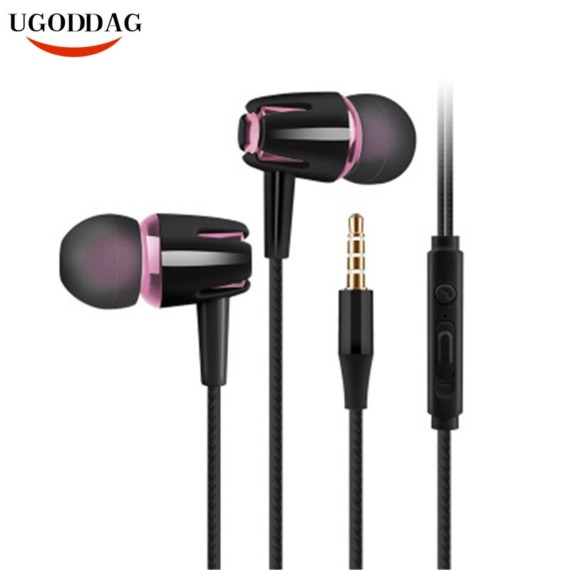 3,5mm verdrahtet Kopfhörer Mit Subwoofer Earbuds Verstellbaren Volumen Kopfhörer Musik Sport Spielen Headset Mit mic Für Xiaomi IPhone