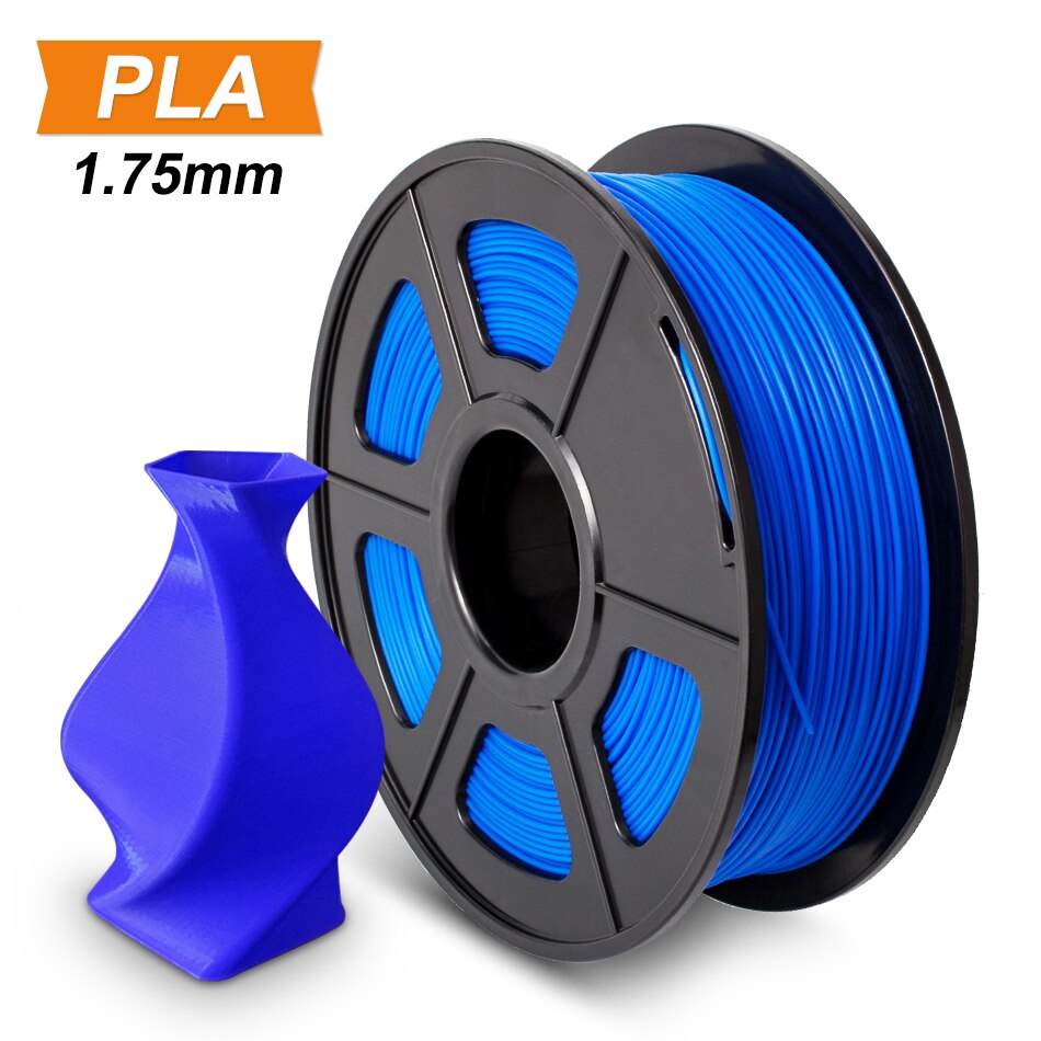 Sunlu 1.75mm pla plus / pla filament 3d filament til 3d printer 100%  ingen boble miljøvenlig polyaktisk syre forbrugelig nedbrydeligt: Pla blå