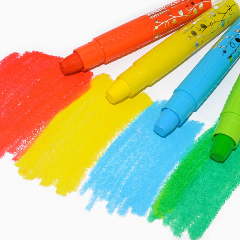 Silky Crayon Hello for drawing painting rotating smooth pencils set washable pastel for kids painters artists
