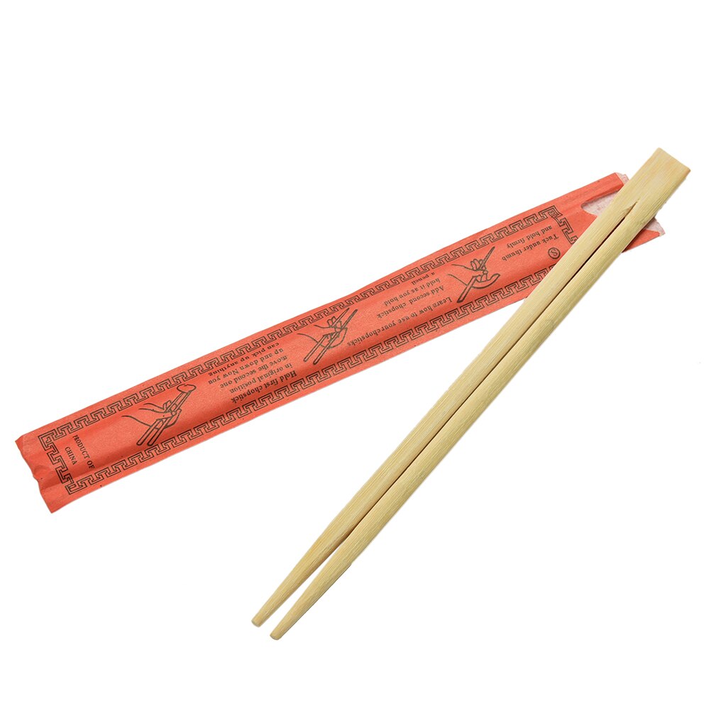 10Pairs Disposable Chinese Bamboo Chopsticks Kari-Out 9" Long Individually wrapped Chop Sticks